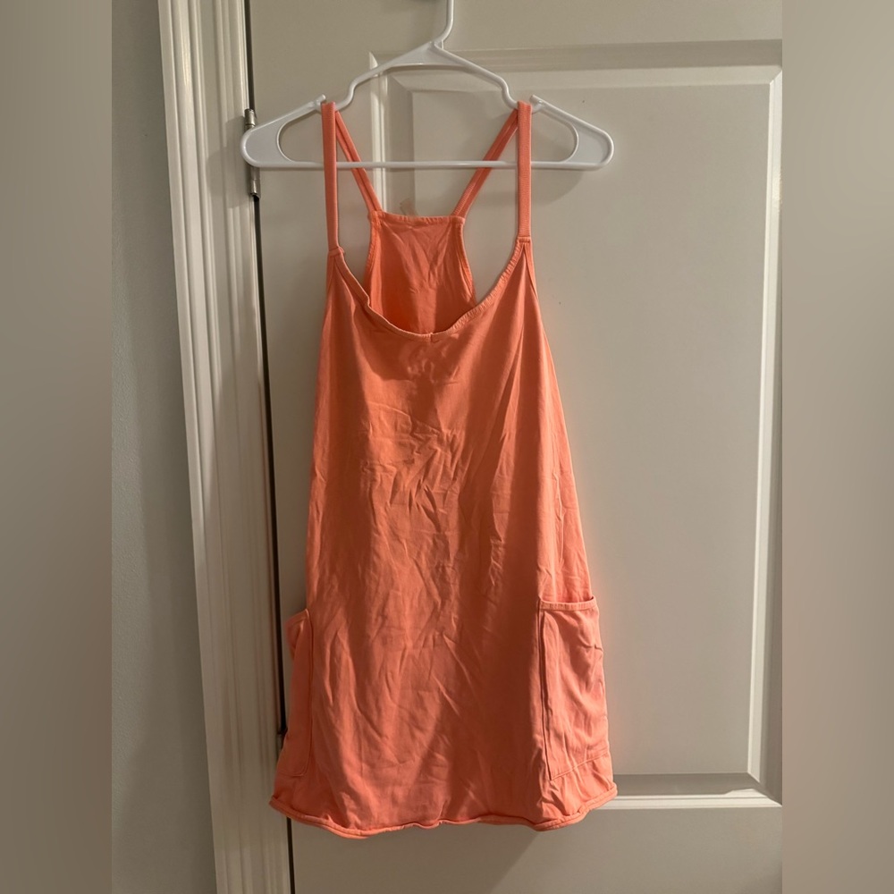 FP Movement Hot Shot V-Neck Sleeveless Patch Pocket Mini Dress